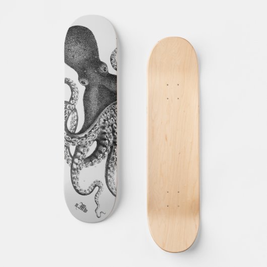 Octopus Illustration Skateboard (Voorkant)