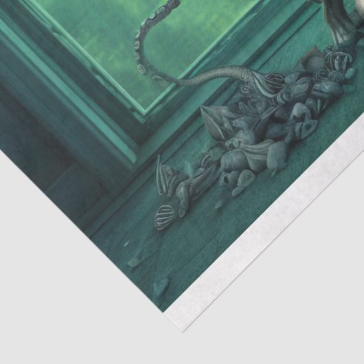 Octopus in badkuip 2 Decoupage papier (Detail)