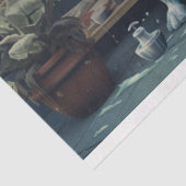 Octopus in badkuip 3 Decoupage papier (Detail)