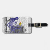 Octopus in Bath 2 Bagagelabel (Voorkant horizontaal)