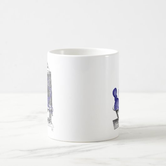 Octopus in Bath 2 Koffiemok (Center)