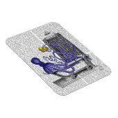 Octopus in Bath 2 Magneet (Rechterzijde)