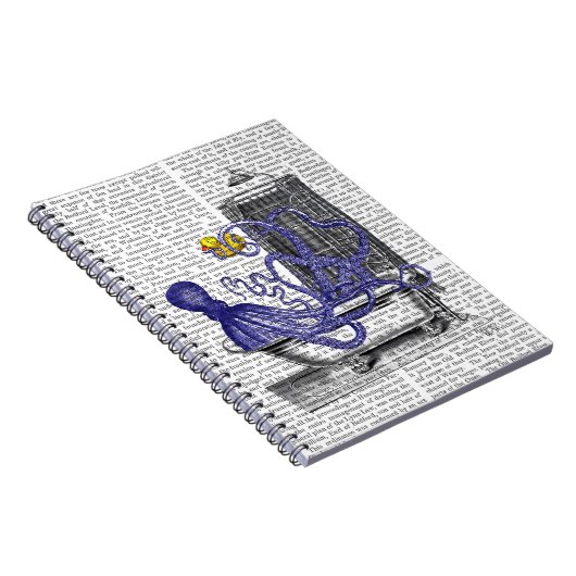 Octopus in Bath 2 Notitieboek (Rechterzijde)