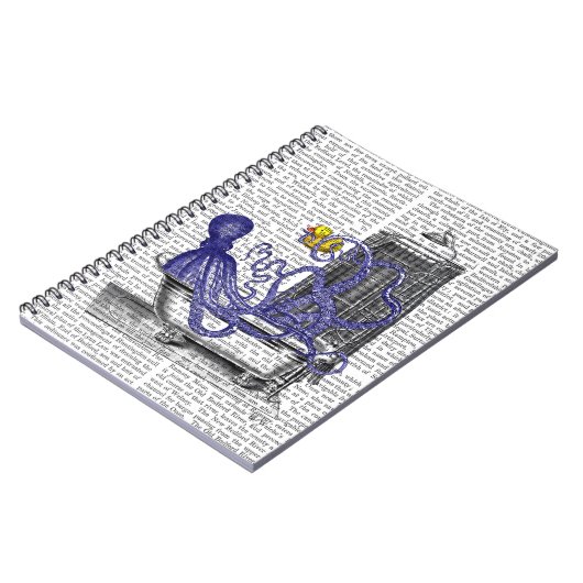 Octopus in Bath 2 Notitieboek (Linkerzijde)