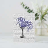 Octopus in de gootsteen briefkaart (Staand voorkant)