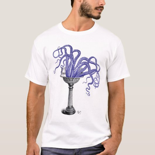 Octopus in de gootsteen t-shirt (Voorkant)