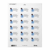 Octopus in een bovenste hoed en monocle etiket (Full Sheet)