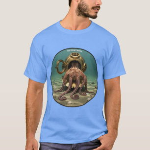 Octopus in een duikhelm URM T-shirt