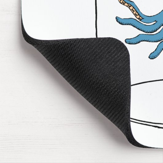 Octopus in een pot muismat (Hoek)