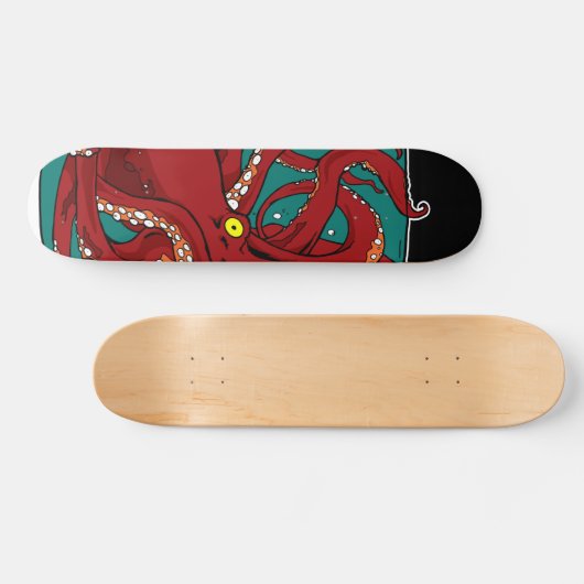 octopus in een pot skateboard (Horizontaal)