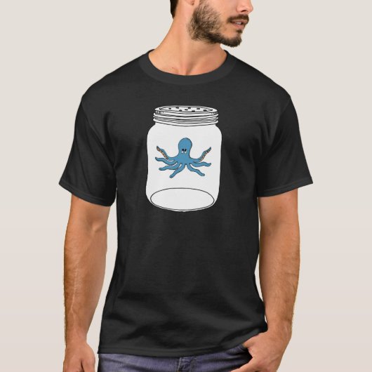 Octopus in een pot t-shirt (Voorkant)