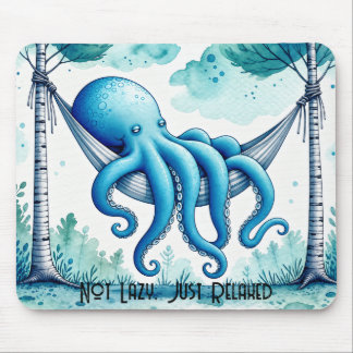 Octopus in Hangmat - Niet Lui, Gewoon Ontspannen Muismat