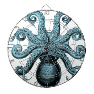 Octopus in het Blauwgroen Dartbord
