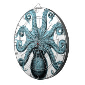 Octopus in het Blauwgroen Dartbord (Voorkant Rechts)