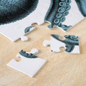 Octopus in het Blauwgroen Legpuzzel (Zijkant)