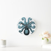 Octopus in het Blauwgroen Ronde Klok (Huis)