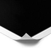 octopus in zwart-wit Poster (Hoek)