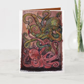 Octopus Ink-credible Birthday Kaart (Voorkant)