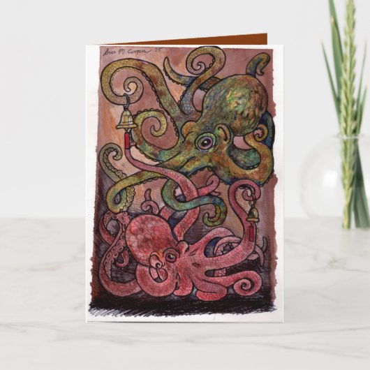 Octopus Ink-credible Birthday Kaart (Voorkant)