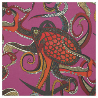 octopus inkt besroze stof