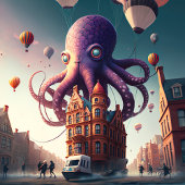 Octopus Inname Town Puzzle Legpuzzel