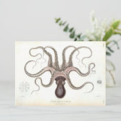  Octopus Invite Kaart (Staand voorkant)
