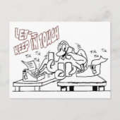 Octopus "Keep In Touch"-kleurend Bord Briefkaart (Voorkant)