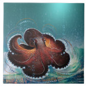 OCTOPUS - keramische Tegel Tegeltje (Voorkant)