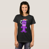 Octopus Kerst Poker T-shirt (Voorkant volledig)
