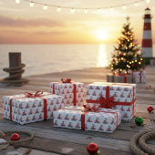 Octopus Kerstvreugd Cadeaupapier