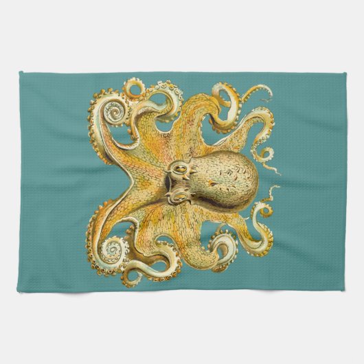 octopus keukenhanddoek (Horizontaal)