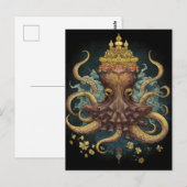 Octopus King Briefkaart (Voorkant / Achterkant)