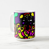 Octopus koele stijl koffiemok (Voorkant links)