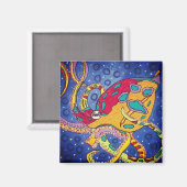octopus-koelkastmagneet magneet (Voorkant / Achterkant)