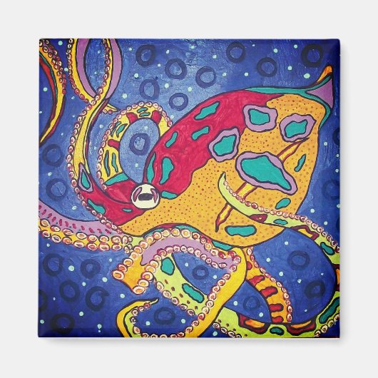 octopus-koelkastmagneet magneet (Voorkant)