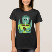 Octopus Koffie kop T-shirt (Voorkant)