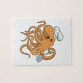 Octopus Kook Chef hoed Legpuzzel (Horizontaal)