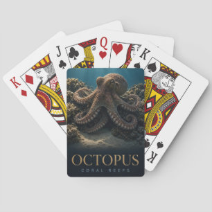 Octopus Koraalriffen Wilde dieren DIER Pokerkaarten