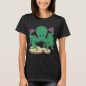 Octopus krachttraining Dumbbells T-shirt (Voorkant)