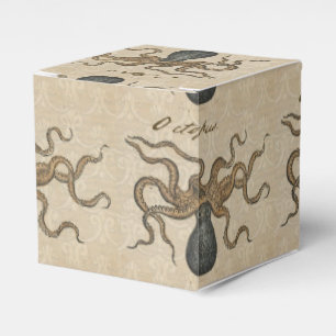 Octopus Kraken Antiek Kust Mariene Wilde Dieren Bedankdoosjes