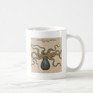 Octopus Kraken Antiek Kust Mariene Wilde Dieren Koffiemok