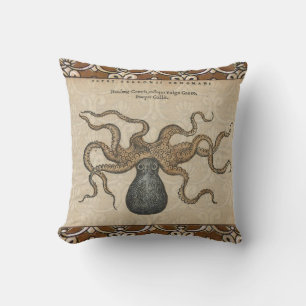 Octopus Kraken Antiek Kust Mariene Wilde Dieren Kussen