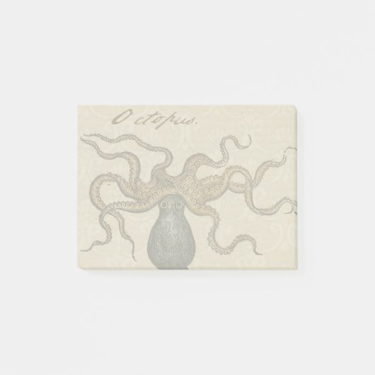 Octopus Kraken Antiek Kust Mariene Wilde Dieren Post-it® Notes (Voorkant)