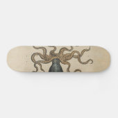 Octopus Kraken Antiek Kust Mariene Wilde Dieren Skateboard (Horizontaal)