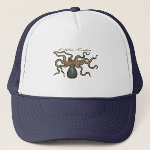 Octopus Kraken Antiek Kust Mariene Wilde Dieren Trucker Pet