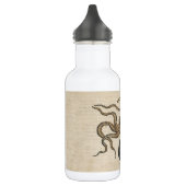 Octopus Kraken Antiek Kust Mariene Wilde Dieren Waterfles (Links)