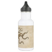 Octopus Kraken Antiek Kust Mariene Wilde Dieren Waterfles (Rechts)