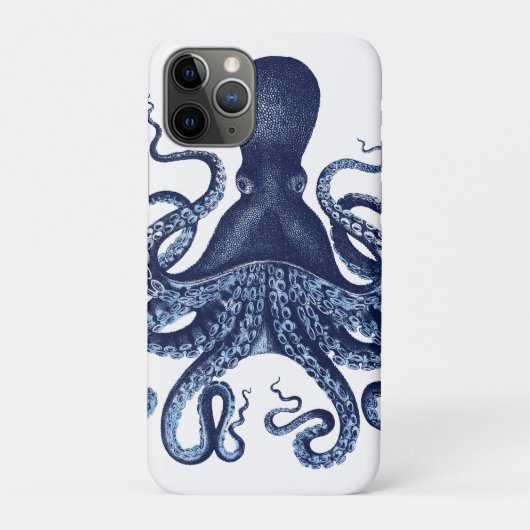 Octopus, Kraken, , gegraveerd, nautisch, ma Case-Mate iPhone Case (Achterkant)