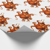 Octopus Kraken kunstillustratie Cadeaupapier (Hoek)