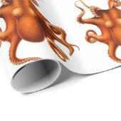 Octopus Kraken kunstillustratie Cadeaupapier (Rol Hoek)